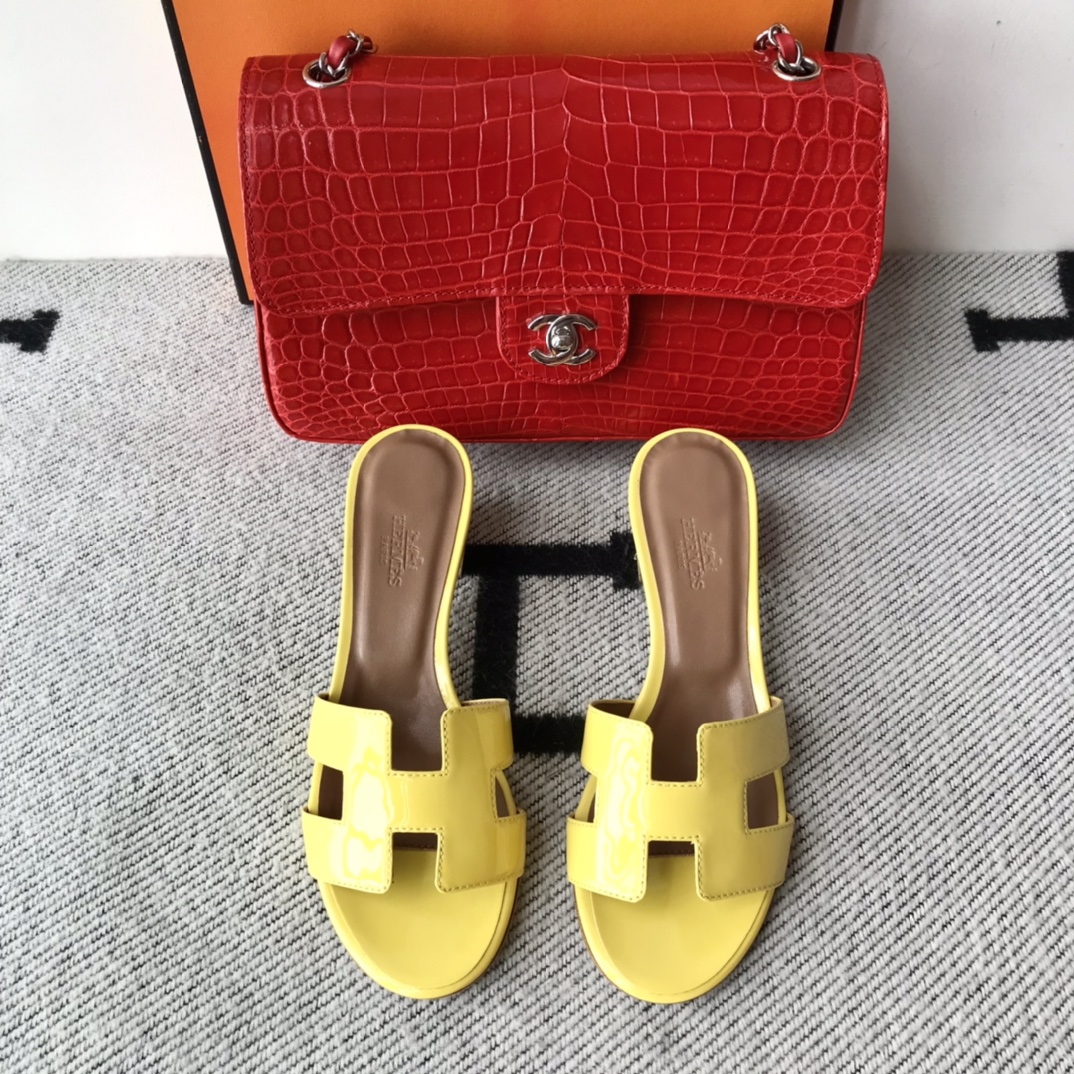 에르메스 올수공 오아시스 슬리퍼 샌들 페이던트 12